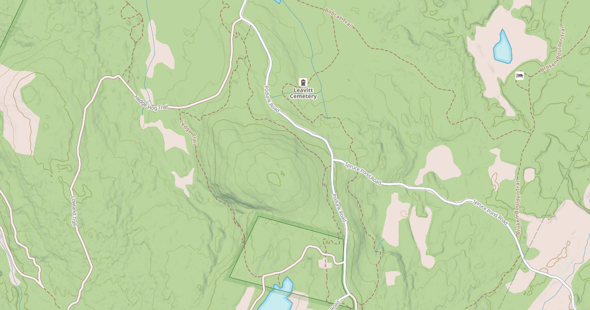 Map preview of snowmachine trail