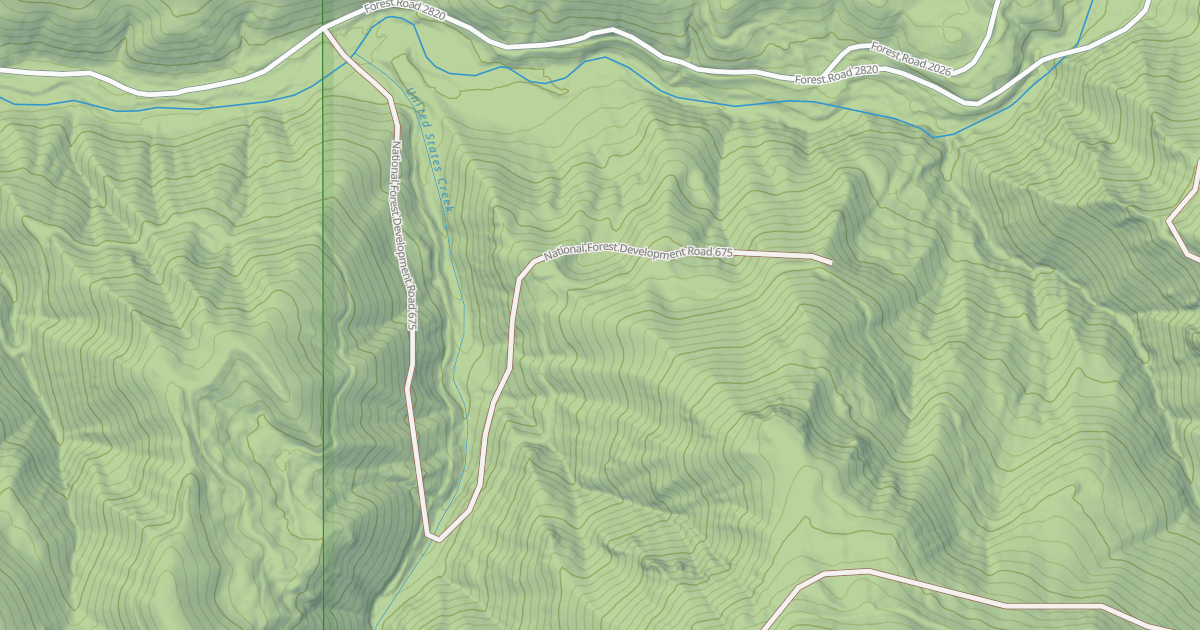Map preview of LOWER U.S. CREEK RD