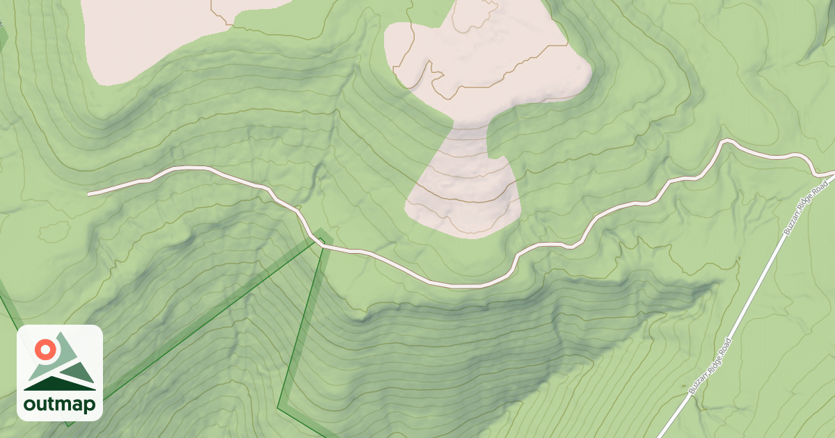 Map of BUZZARD RDGE.- A