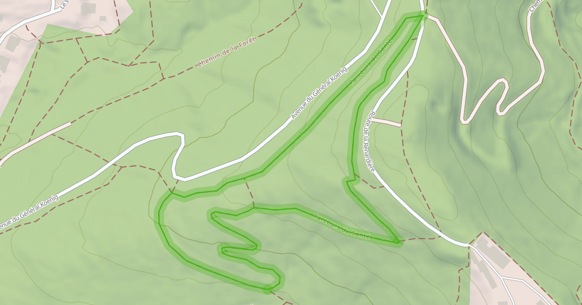 Map preview of Parcours de Santé