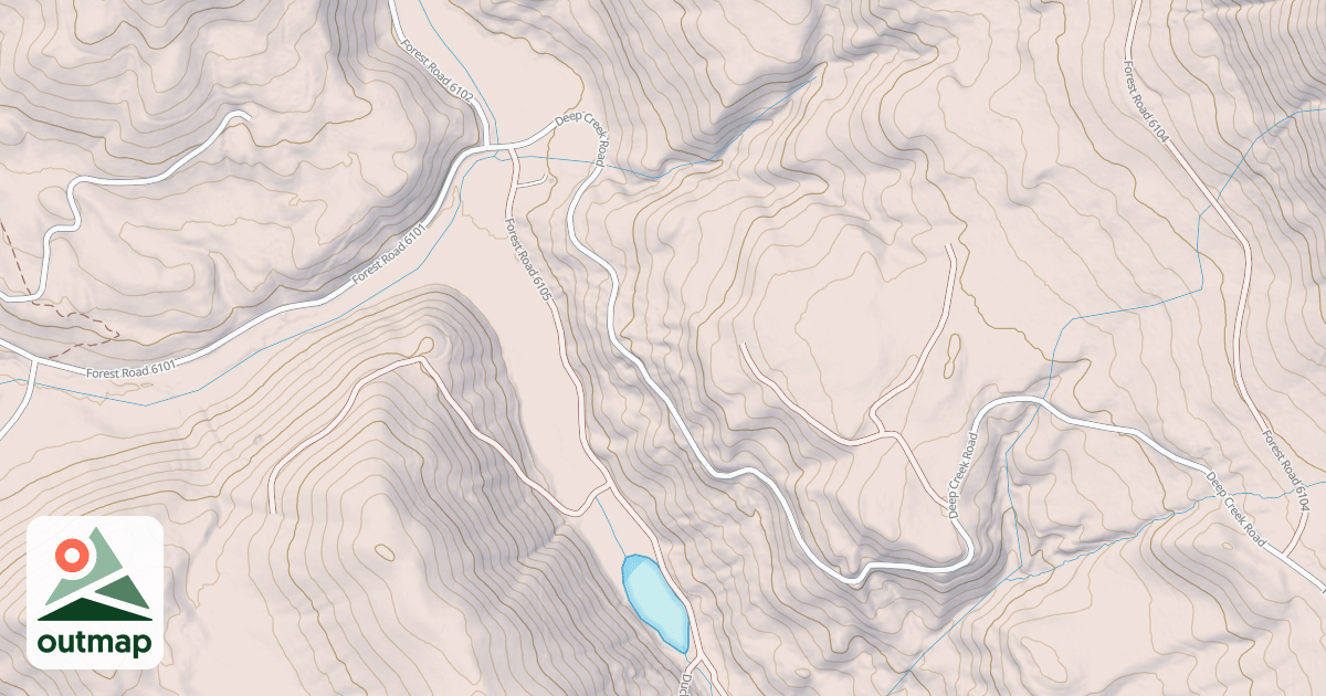 Map of DEEP CREEK