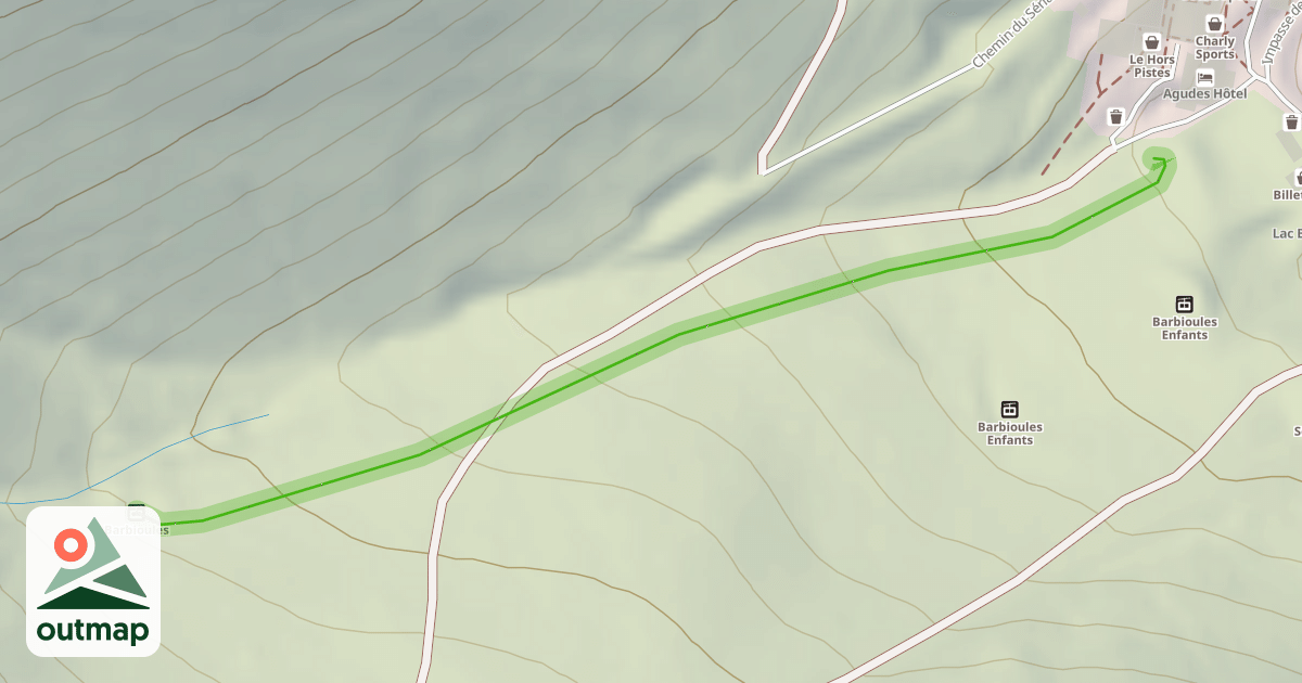 Map of Barbioules Adultes