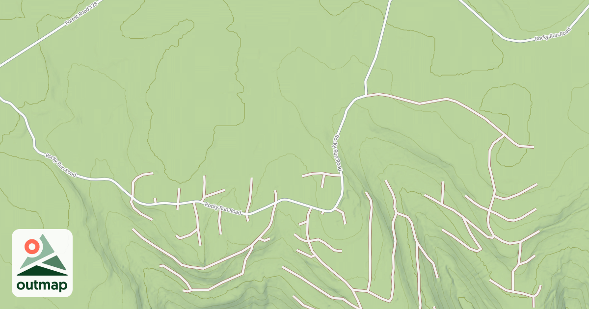 Map of ROCKY RUN