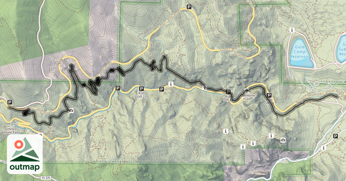 Map of Columbine Trail