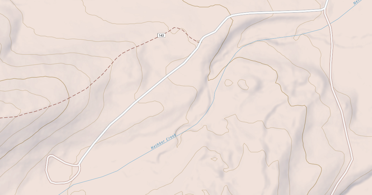 Map preview of BURGDORF CREEK