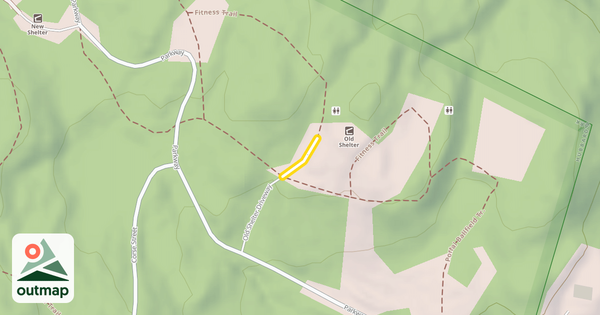 Map of Old Shelter Driveway