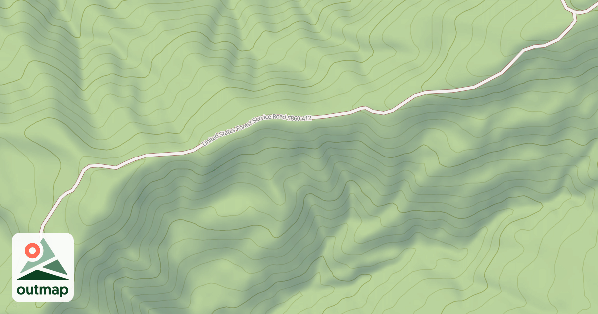 Map of USFS Motor Vehicle Use Map Roads {5AEED0EB-943E-4595-AFAE-B80D079F701F}