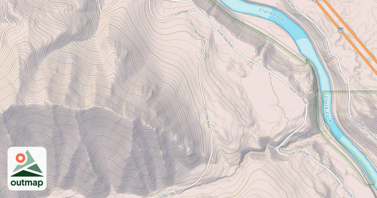 Map of COLD RIVER