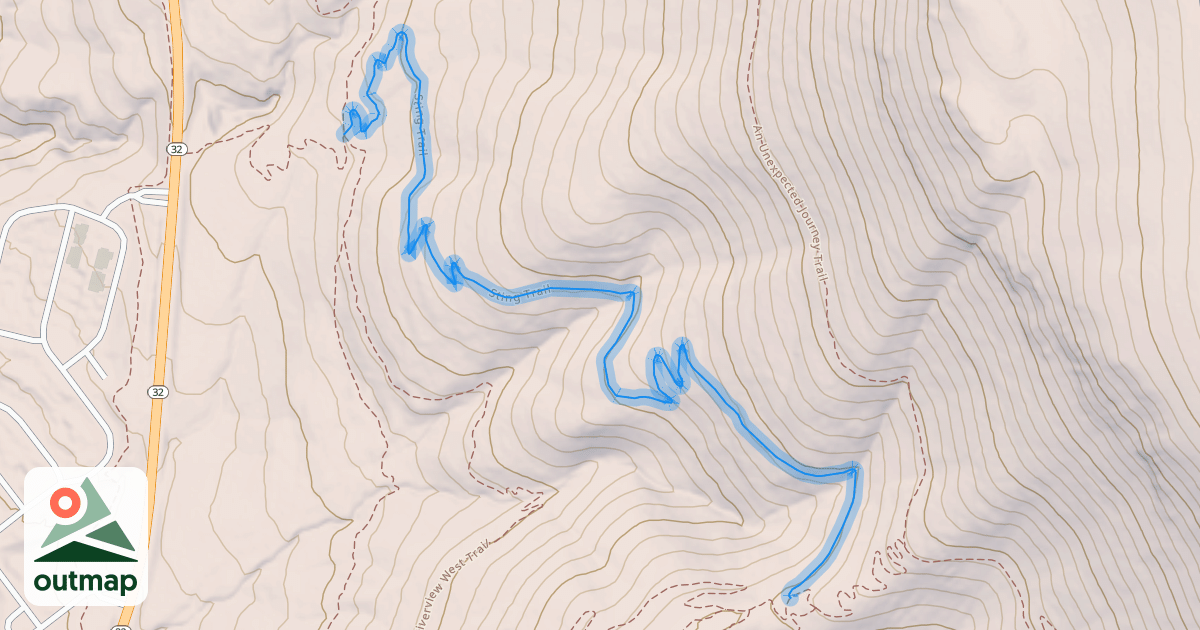 Map of Sting Trail