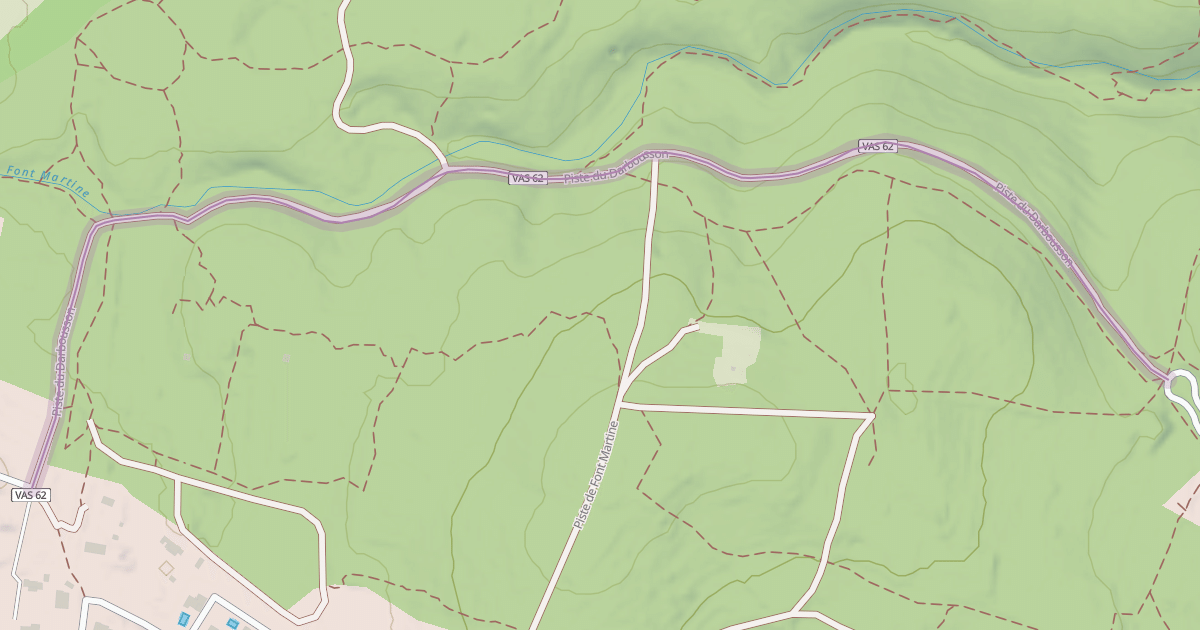 Map preview of Piste du Darbousson