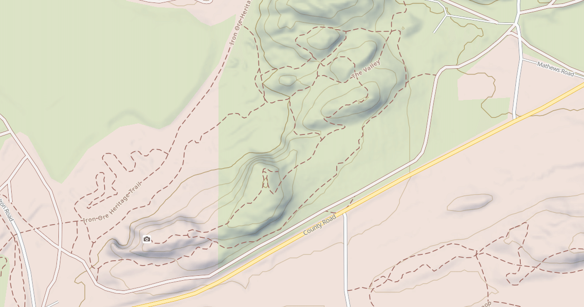 Map preview of Ishpeming To Republic Route