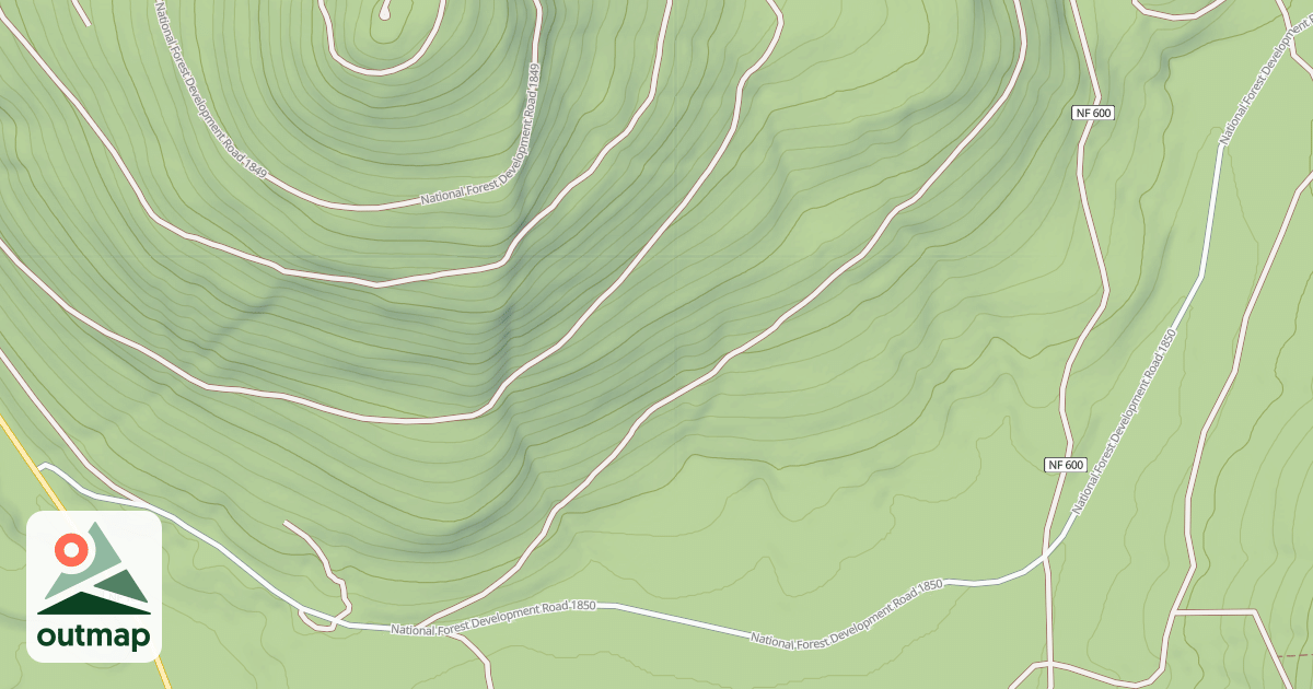 Map of EAST BUTTE