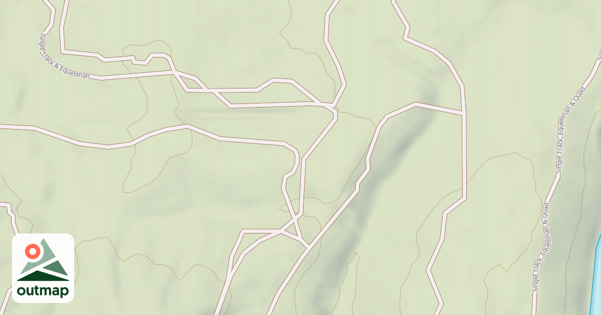 Map of Interlake State Recreation Area Trails