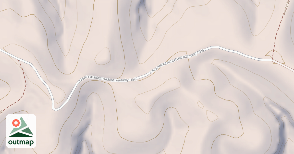 Map of Kentucky Trail (Segment J)