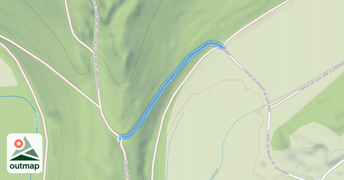 Map of Chemin du Moulin de Saint-Jean