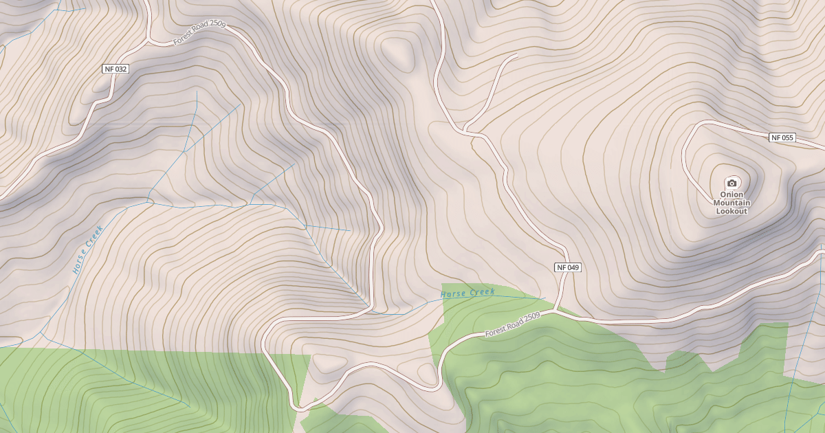 Map preview of ONION MOUNTAIN