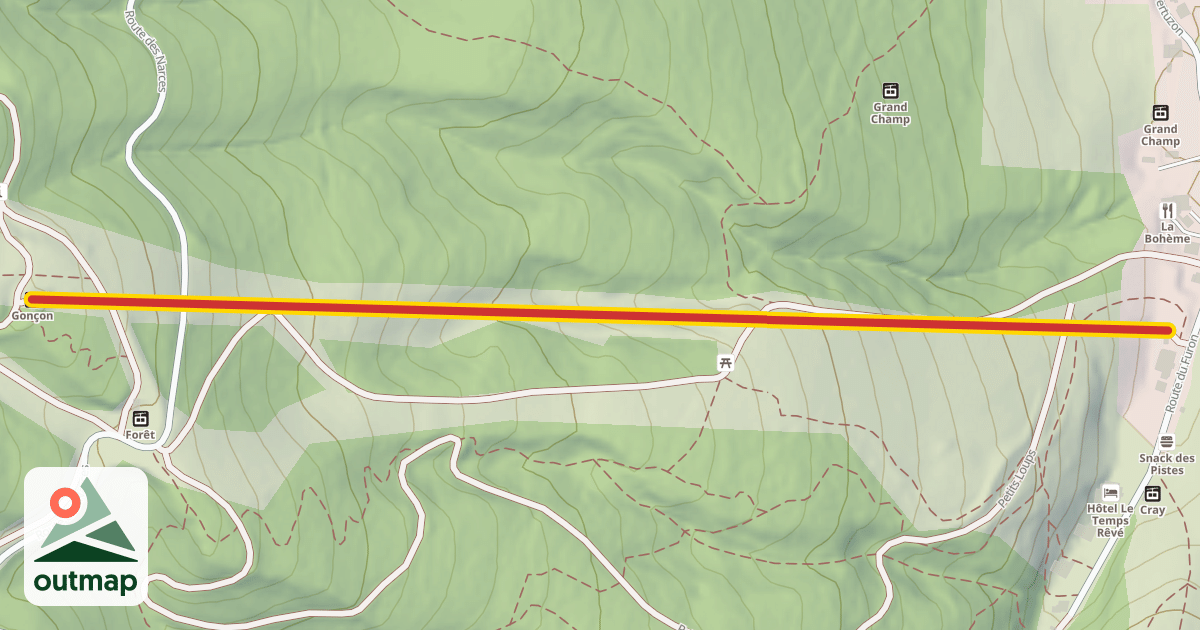 Map of Gonçon