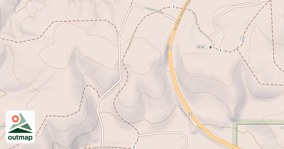 Map of USFS Motor Vehicle Use Map Roads {8722BAB4-E4E8-4C3F-8006-E4C49A0538DD}