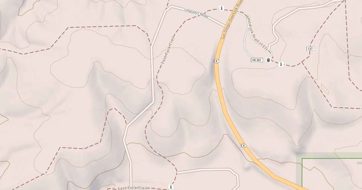 Map preview of USFS Motor Vehicle Use Map Roads {8722BAB4-E4E8-4C3F-8006-E4C49A0538DD}