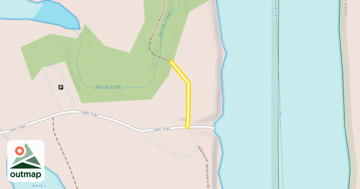 Map of Malter F. Mondale River Trail