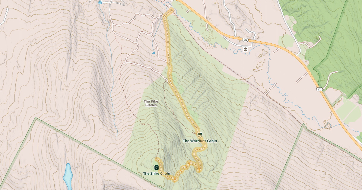 Map preview of John Wolter Trail