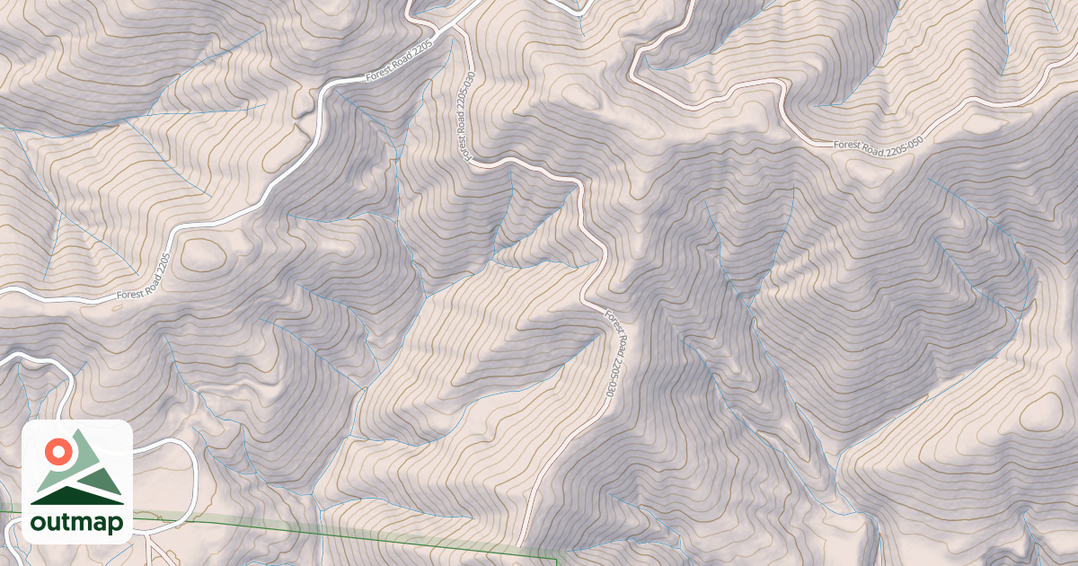 Map of USFS National Forest System Roads {D3155F48-F3B5-43EC-9B04-448F75B32F1A}
