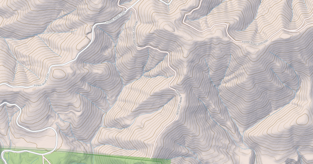 Map preview of USFS National Forest System Roads {D3155F48-F3B5-43EC-9B04-448F75B32F1A}