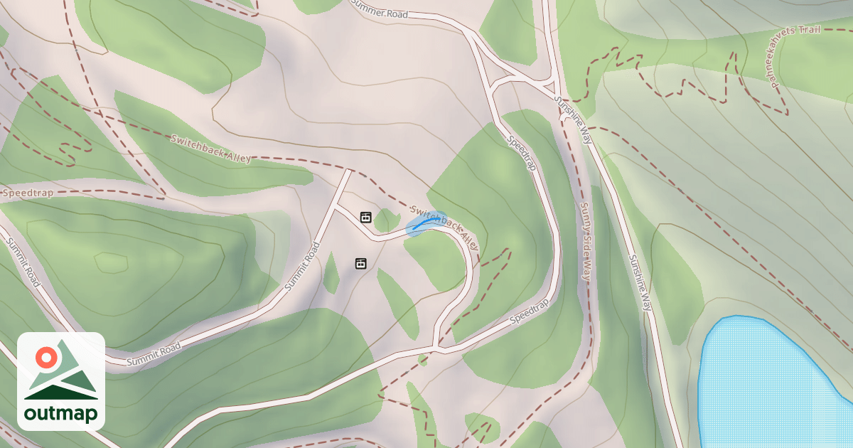 Map of Switchback Alley