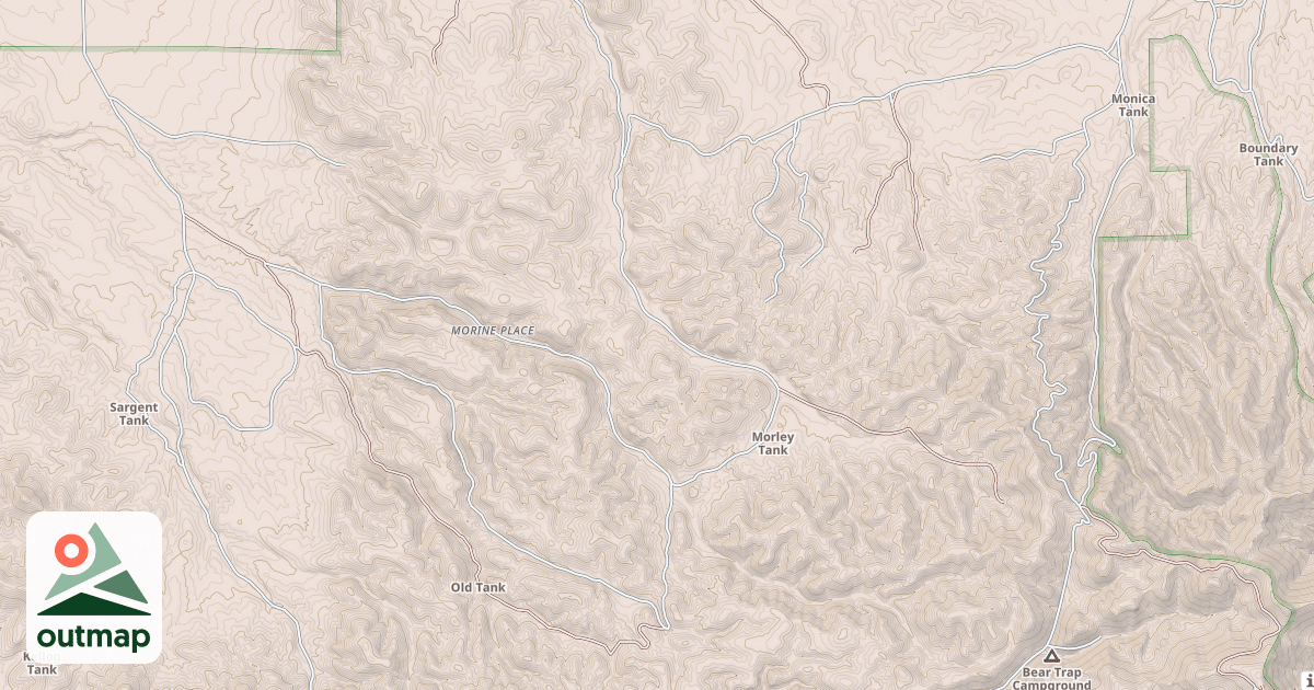 Map of OLD CANYON