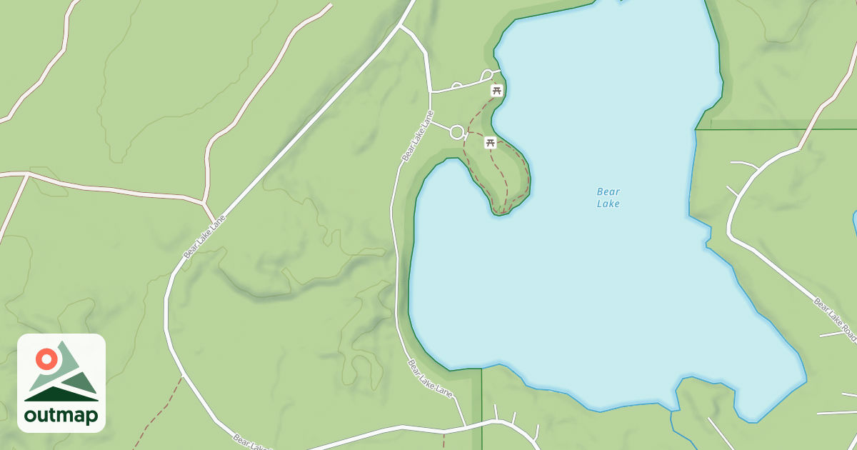Map of BEAR LAKE CAMPGROUND