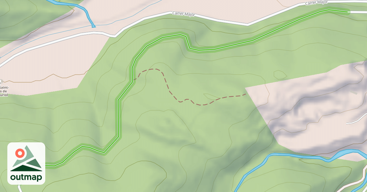 Map of Chemin Rural de Calmeilie à Montauriol