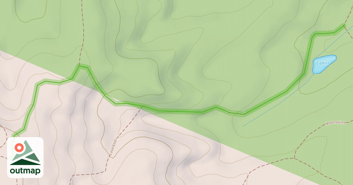 Map of Cahill Pond