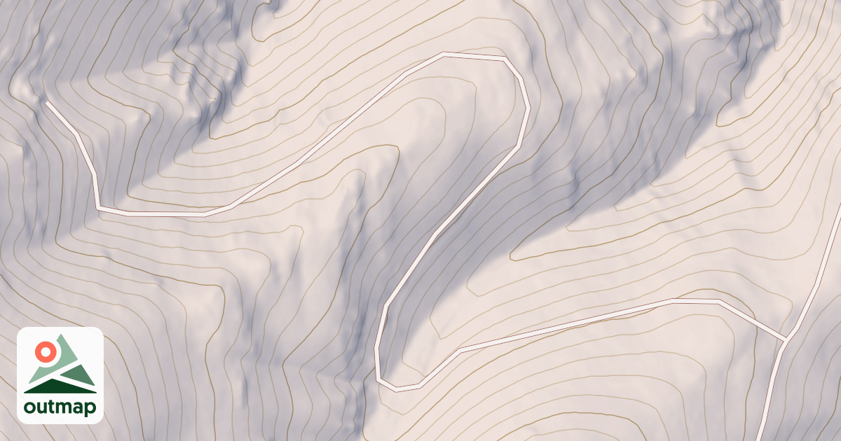 Map of BLACK DAISY CANYON