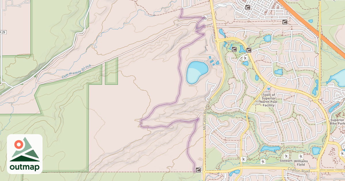 Map of Meadowlark Trail