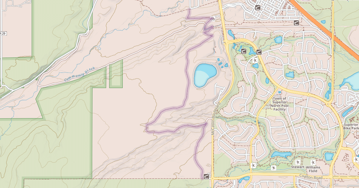Map preview of Meadowlark Trail