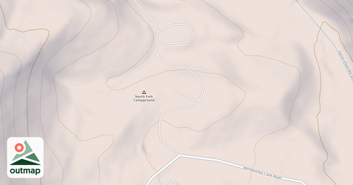 Map of NORTH FORK ST CHARLES
