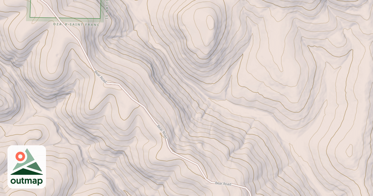 Map of USFS Motor Vehicle Use Map Roads {D87FDB51-EE3D-459B-ADAD-2BF36525A830}