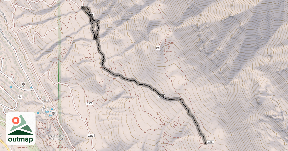 Map of Mahogany Mountain Trail