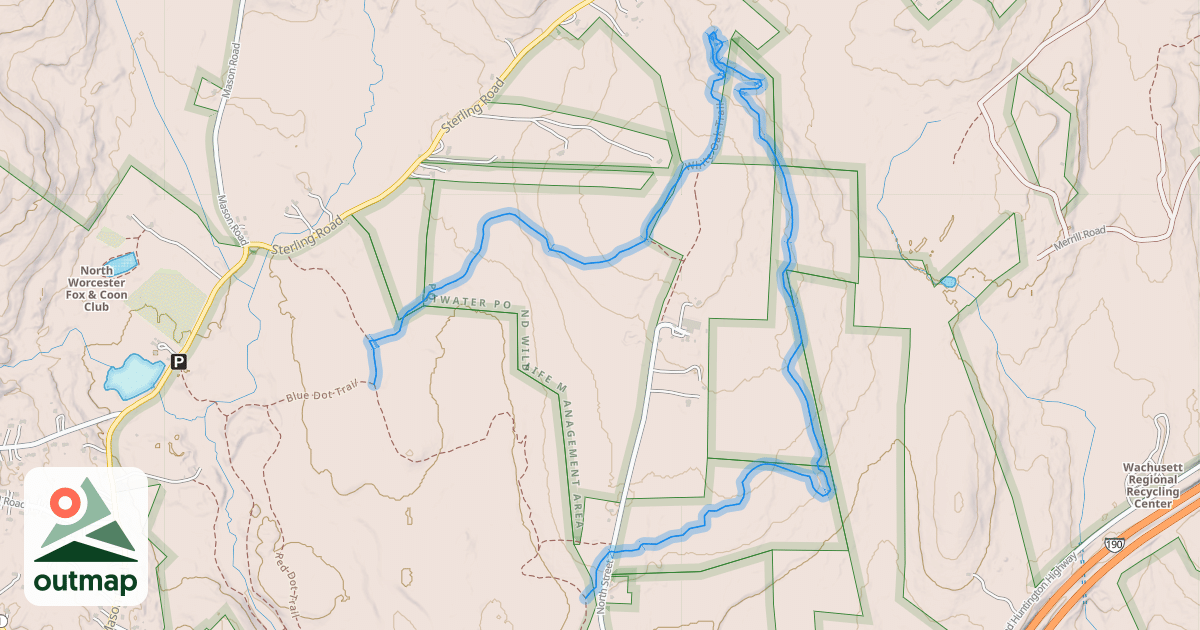 Map of White Oak Trail
