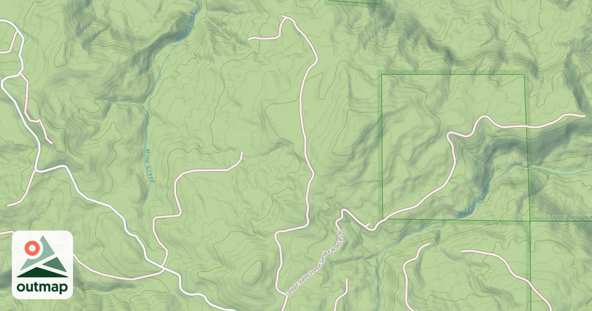 Map of USFS National Forest System Roads {DB25132A-5698-454C-B8CE-66B04342CBA6}