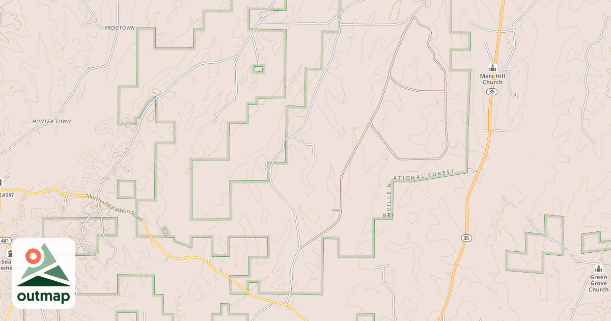 Map of GREEN BARN