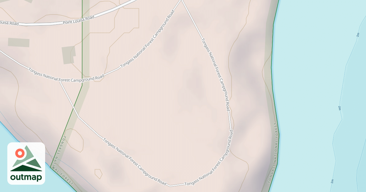 Map of AUK CAMPGROUND SPUR