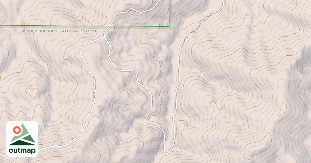 Map of HUME CREEK