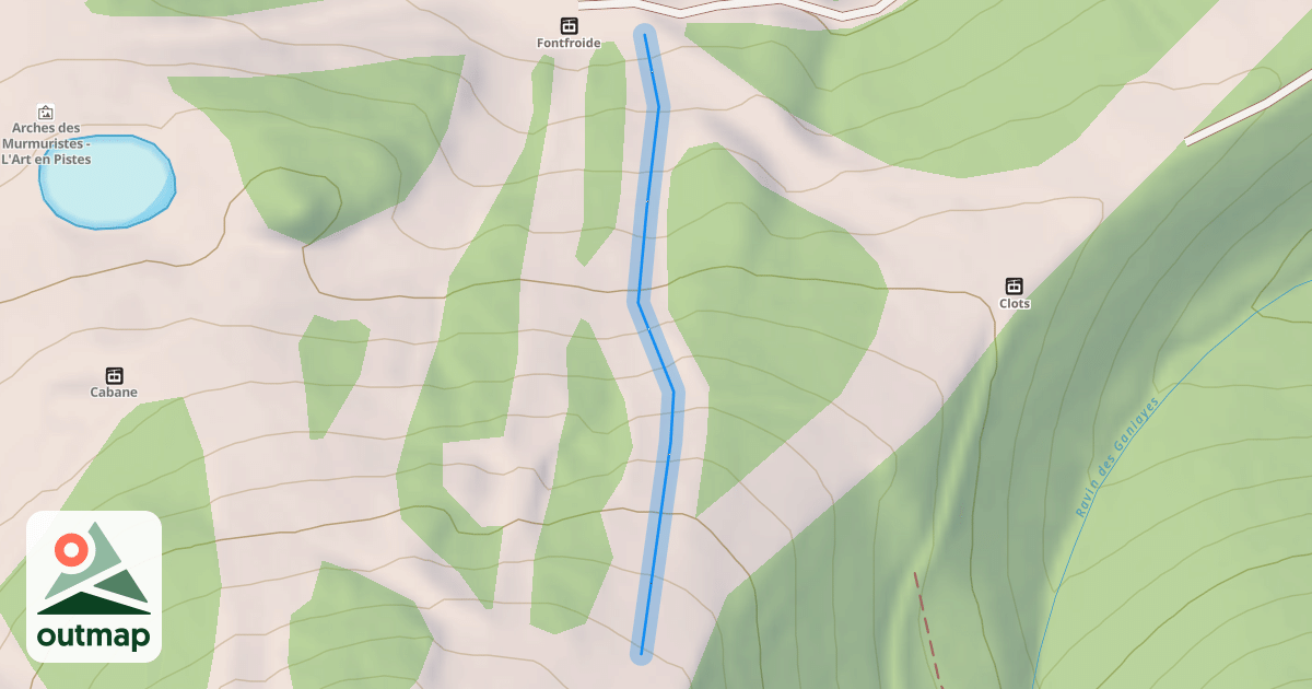 Map of Font Froide