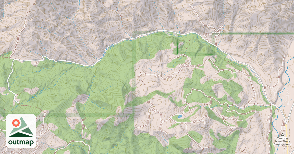 Map of JUNGLE CREEK