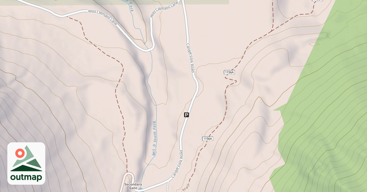 Map of CARDIFF FORK