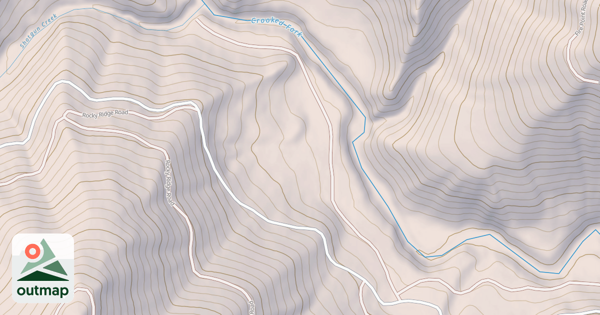 Map of BOULDER CREEK