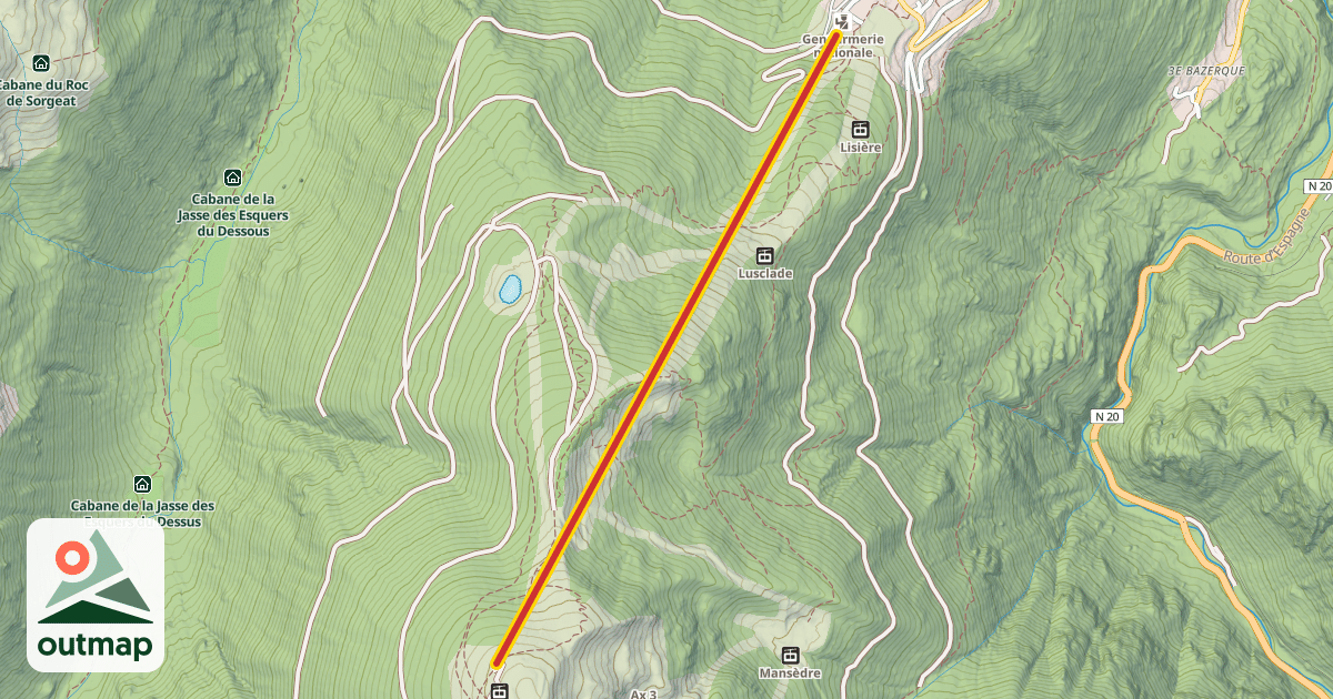 Map of Lièvre Blanc