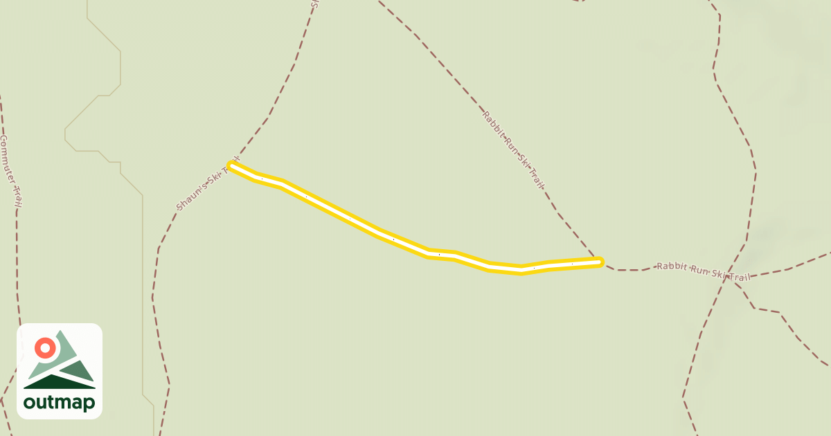 Map of Rabbit Run Ski Trail