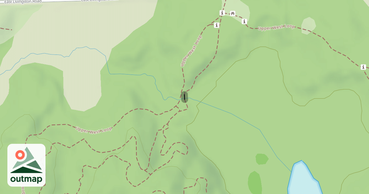 Map of Highland Mountain Bike Trails - A Loop